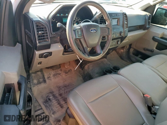 2019 Ford F-150 XL with VIN 1FTMF1CB4KKF01094, listed as a Copart auction lot 62375555 with 73,272 mi miles and Salvage title. Bid and sale history available at DreamBid. Image 8.