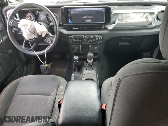 2024 Jeep Wrangler Sport S with VIN 1C4PJXAN5RW123740, listed as a Copart auction lot 62877324 with 5,758 mi miles and Salvage title. Bid and sale history available at DreamBid. Image 8.