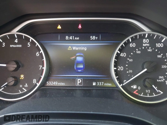 2017 Nissan Maxima SV with VIN 1N4AA6AP2HC412419, listed as a IAAI auction lot 41815179 with 53,249 mi miles and . Bid and sale history available at DreamBid. Image 7.