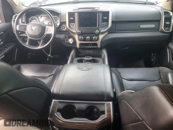 2020 Ram 1500 Laramie with VIN 1C6SRFDTXLN280059, listed as a Copart auction lot 89138865 with 99,114 mi miles and Salvage Title. Bid and sale history available at carsss.com. Image 8.