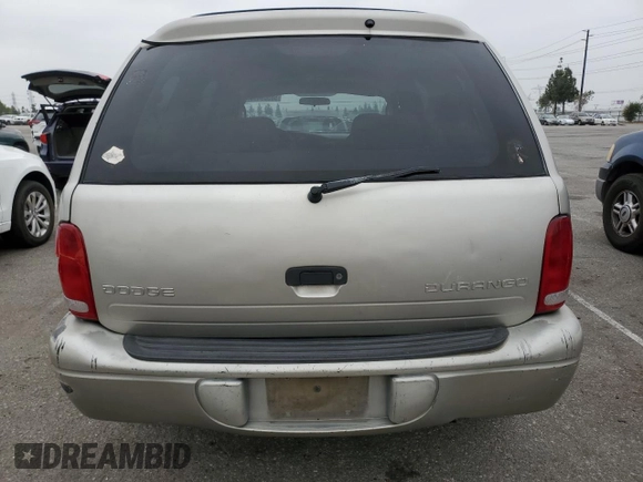 2002 Dodge Durango with VIN 1B4HR48N82F100912, listed as a Copart auction lot 58509495 with 195,039 mi miles and Salvage title. Bid and sale history available at DreamBid. Image 6.