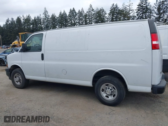 2023 Chevrolet Express Cargo with VIN 1GCWGAFP4P1176442, listed as a IAAI auction lot 42109509 with 42,680 mi miles and . Bid and sale history available at DreamBid. Image 13.