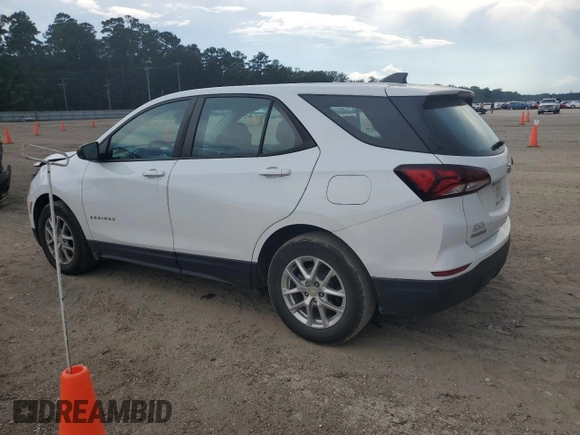 2022 Chevrolet Equinox LS with VIN 3GNAXHEV5NS245287, listed as a Copart auction lot 62663055 with 94,621 mi miles and Salvage title. Bid and sale history available at DreamBid. Image 2.