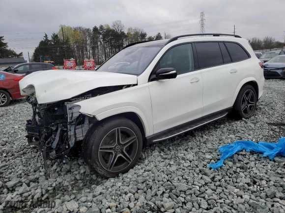 2023 Mercedes-Benz GLS with VIN 4JGFF8GE8PB030026, listed as a Copart auction lot 48858815 with 11,238 mi miles and Salvage Title. Bid and sale history available at carsss.com. Image 1.