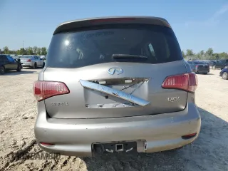 2011 Infiniti QX56 8-passenger with VIN JN8AZ2ND6B9700643, listed as a Copart auction lot 80525044 with 0 mi miles and Clean Title. Bid and sale history available at carsss.com. Image 6.