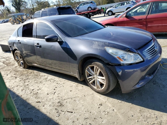2011 Infiniti G25 Sedan x with VIN JN1DV6AR8BM651863, listed as a Copart auction lot 82162004 with 0 mi miles and Salvage Title. Bid and sale history available at carsss.com. Image 4.