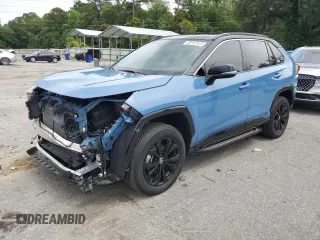 2023 Toyota RAV4 Hybrid XSE with VIN 2T3E6RFV6PW039337, listed as a Copart auction lot 58767635 with 19,126 mi miles and Salvage title. Bid and sale history available at DreamBid. Image 1.