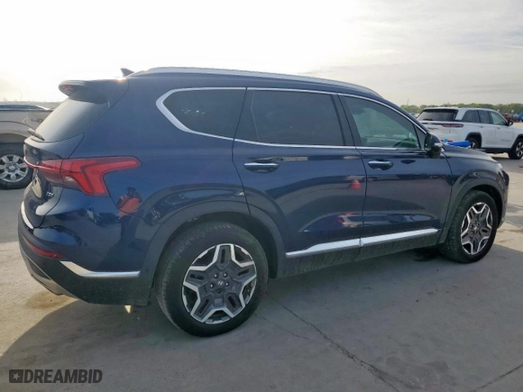 2021 Hyundai Santa Fe Limited with VIN 5NMS44AL8MH312599, listed as a Copart auction lot 50538215 with 66,483 mi miles and Salvage Title. Bid and sale history available at carsss.com. Image 3.