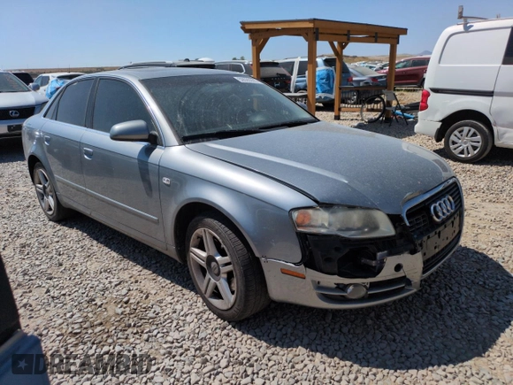 2007 Audi A4 2.0T with VIN WAUDF78EX7A024896, listed as a Copart auction lot 59593995 with 151,980 mi miles and Salvage title. Bid and sale history available at DreamBid. Image 4.