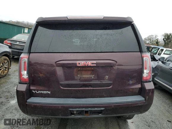 2017 GMC Yukon SLE with VIN 1GKS2AKC8HR353081, listed as a Copart auction lot 81058634 with 126,867 mi miles and Salvage Title. Bid and sale history available at carsss.com. Image 6.