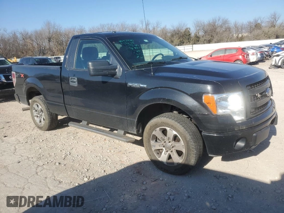 2013 Ford F-150 XL with VIN 1FTMF1CF9DFB44509, listed as a Copart auction lot 85243904 with 121,427 mi miles and Salvage title. Bid and sale history available at DreamBid. Image 4.