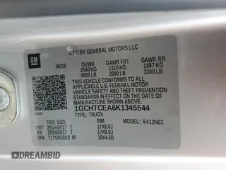 2019 Chevrolet Colorado 4WD LT with VIN 1GCHTCEA6K1345544, listed as a Copart auction lot 69826284 with 202,306 mi miles and Salvage title. Bid and sale history available at DreamBid. Image 12.