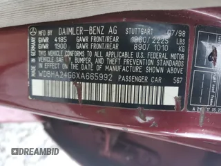 1999 Mercedes-Benz C 230/260/280/320 with VIN WDBHA24G6XA665992, listed as a Copart auction lot 83875544 with Not Provided miles and Salvage Title. Bid and sale history available at carsss.com. Image 12.
