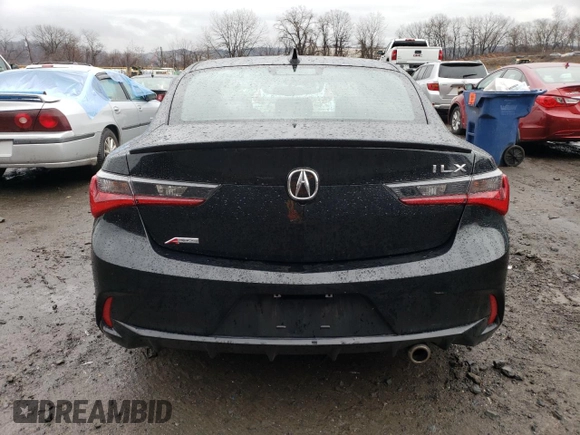 2022 Acura ILX w/Premium/A-Spec Package with VIN 19UDE2F86NA002673, listed as a Copart auction lot 73396842 with 24,439 mi miles. Bid and sale history available at carsss.com. Image 6.