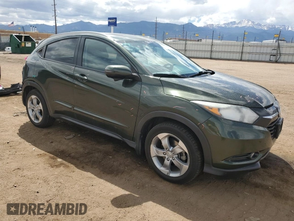 2016 Honda HR-V EX-L w/Navi with VIN 3CZRU6H77GM761013, listed as a Copart auction lot 53153565 with 37,363 mi miles and Salvage Title. Bid and sale history available at carsss.com. Image 4.