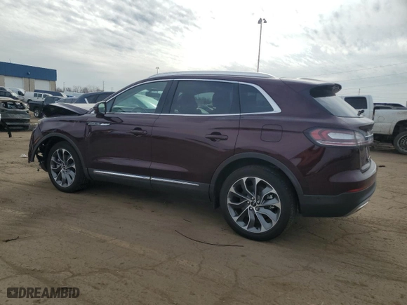 2022 Lincoln Nautilus Reserve with VIN 2LMPJ8K9XNBL21264, listed as a Copart auction lot 49489175 with 16,120 mi miles and Salvage Title. Bid and sale history available at carsss.com. Image 2.