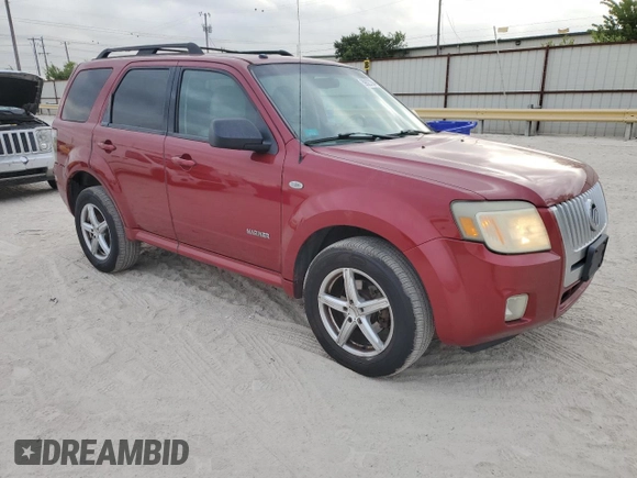 2008 Mercury Mariner with VIN 4M2CU91198KJ31239, listed as a Copart auction lot 59627394 with 205,572 mi miles and Salvage Title. Bid and sale history available at carsss.com. Image 4.