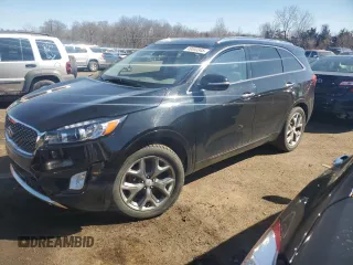 2017 Kia Sorento SX z VIN 5XYPK4A51HG284755, wystawiony jako Copart lot #49553345 z przebiegiem 41 348 mil mil oraz Tytuł czysty. Historia ofert i sprzedaży dostępna na DreamBid. Obrazek 1.