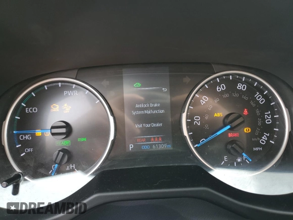 2022 Toyota RAV4 Hybrid XLE Premium with VIN 4T3B6RFV5NU074838, listed as a Copart auction lot 56697215 with 61,309 mi miles and Salvage title. Bid and sale history available at DreamBid. Image 9.