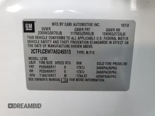 2010 GMC Terrain SLE-1 with VIN 2CTFLCEW7A6249313, listed as a Copart auction lot 85592014 with 150,444 mi miles and Salvage Title. Bid and sale history available at carsss.com. Image 14.