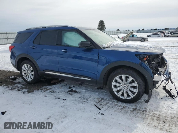 2021 Ford Explorer Limited with VIN 1FM5K8FW2MNA11693, listed as a Copart auction lot 44755345 with 31,500 mi miles and Salvage Title. Bid and sale history available at carsss.com. Image 4.