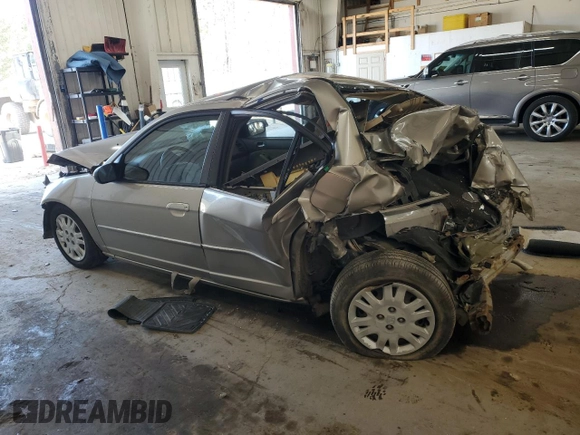 2004 Honda Civic LX with VIN 2HGES16514H548598, listed as a Copart auction lot 53430835 with 207,102 mi miles and Salvage Title. Bid and sale history available at carsss.com. Image 2.