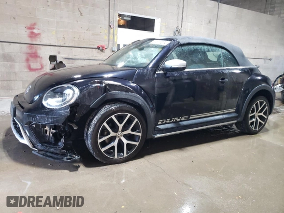 2017 Volkswagen Beetle with VIN 3VWT17AT2HM816046, listed as a Copart auction lot 77377274 with 27,948 mi miles and Salvage Title. Bid and sale history available at DreamBid. Image 1.