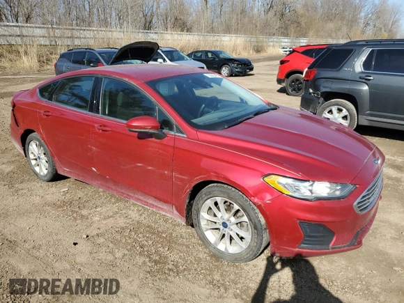 2020 Ford Fusion SE with VIN 3FA6P0HD3LR167475, listed as a Copart auction lot 53060495 with 155,210 mi miles and Non Repairable. Bid and sale history available at DreamBid. Image 4.