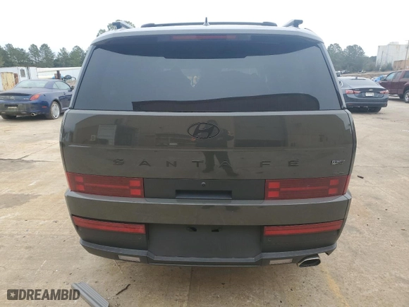 2025 Hyundai Santa Fe XRT with VIN 5NMP3DGL0SH085714, listed as a Copart auction lot 43189165 with 1,539 mi miles and Salvage Title. Bid and sale history available at carsss.com. Image 6.