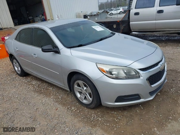 2015 Chevrolet Malibu LS with VIN 1G11A5SL0FU145314, listed as a IAAI auction lot 41748416 with 165,467 mi miles. Bid and sale history available at carsss.com. Image 1.