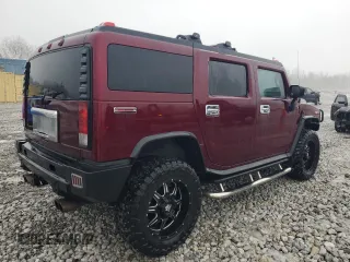 2005 Hummer H2 SUV with VIN 5GRGN23U35H128685, listed as a Copart auction lot 43031545 with 132,053 mi miles and Salvage Title. Bid and sale history available at carsss.com. Image 3.