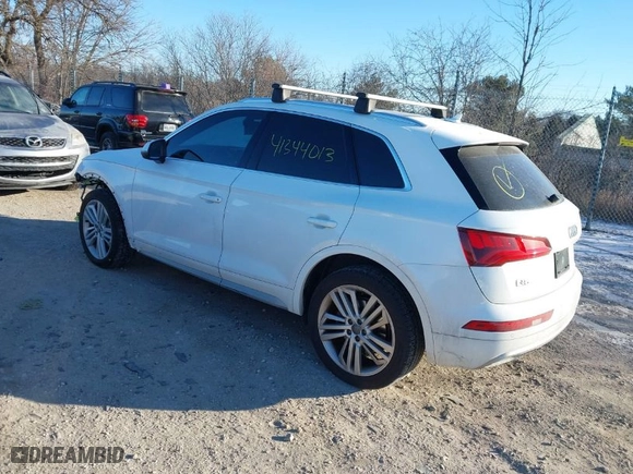 2019 Audi Q5 Premium Plus with VIN WA1BNAFY3K2067609, listed as a IAAI auction lot 41344013 with 50,795 mi miles. Bid and sale history available at carsss.com. Image 3.