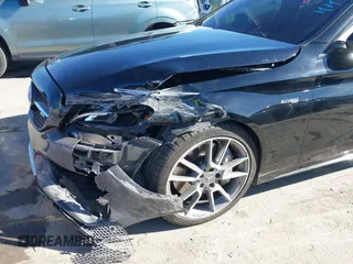 2018 Mercedes-Benz C 43 AMG with VIN 55SWF6EB8JU255227, listed as a IAAI auction lot 41383166 with 65,402 mi miles and . Bid and sale history available at carsss.com. Image 6.
