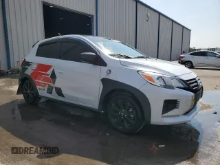 2023 Mitsubishi Mirage Black Edition with VIN ML32AWHJ3PH006072, listed as a Copart auction lot 56467745 with 13,735 mi miles and Non repairable. Bid and sale history available at DreamBid. Image 4.