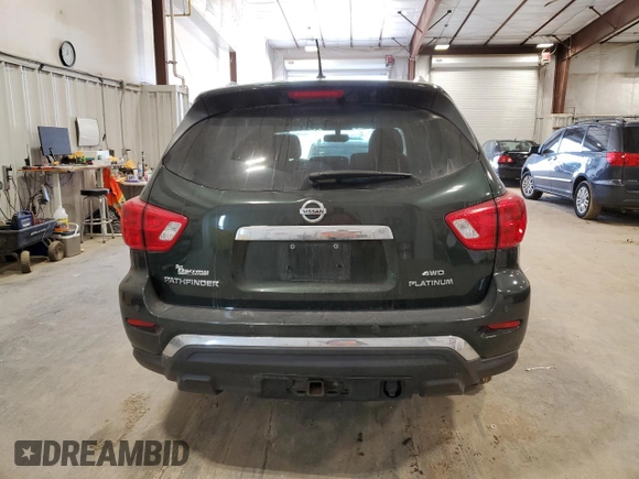 2018 Nissan Pathfinder Platinum with VIN 5N1DR2MM9JC654801, listed as a Copart auction lot 48439965 with 95,823 mi miles and Clean title. Bid and sale history available at DreamBid. Image 6.