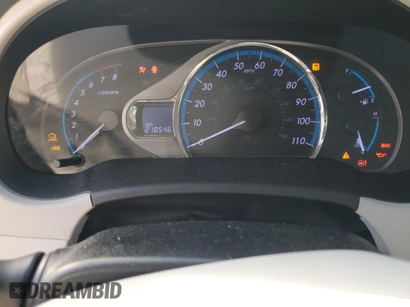 2013 Toyota Sienna XLE AAS with VIN 5TDYK3DC1DS318277, listed as a Copart auction lot 54156935 with 218,564 mi miles and Salvage title. Bid and sale history available at DreamBid. Image 9.