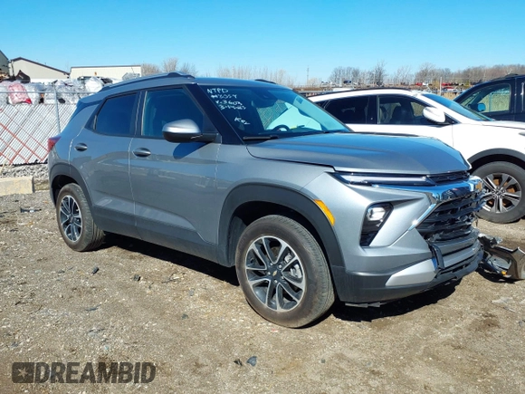 2024 Chevrolet TrailBlazer LT with VIN KL79MRSL4RB043603, listed as a IAAI auction lot 41812948 with 9,509 mi miles and . Bid and sale history available at DreamBid. Image 1.