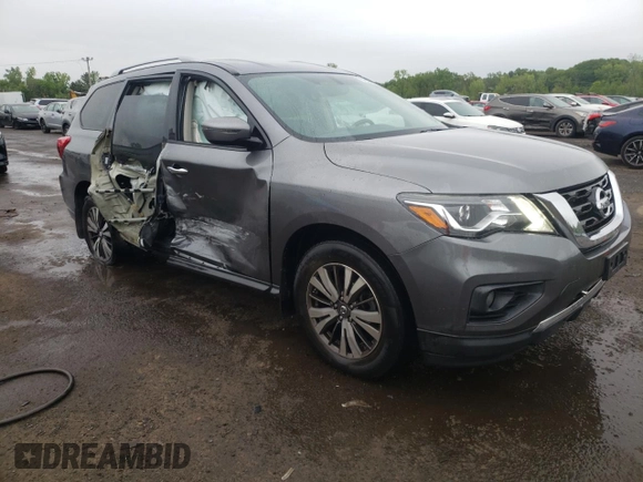 2017 Nissan Pathfinder SV with VIN 5N1DR2MM0HC695022, listed as a Copart auction lot 57045895 with 114,739 mi miles and Salvage title. Bid and sale history available at DreamBid. Image 4.