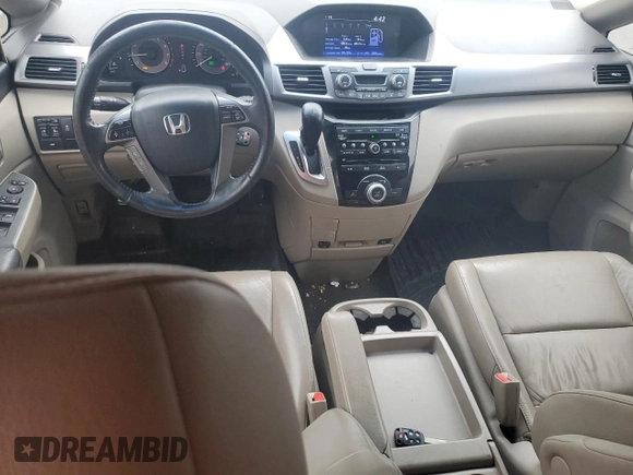 2011 Honda Odyssey EX-L with VIN 5FNRL5H6XBB027702, listed as a Copart auction lot 51978575 with 224,070 mi miles and Salvage Title. Bid and sale history available at DreamBid. Image 8.