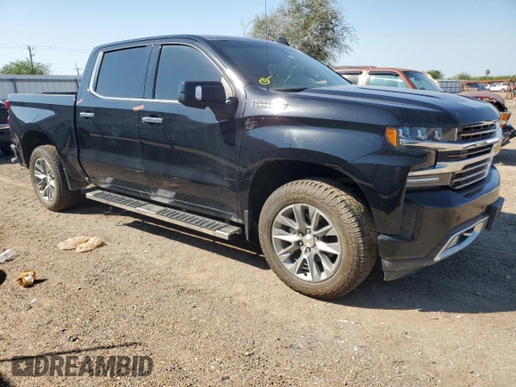 2021 Chevrolet Silverado 1500 High Country with VIN 3GCUYHED9MG482571, listed as a Copart auction lot 75401564 with 48,701 mi miles and Clean Title. Bid and sale history available at carsss.com. Image 4.