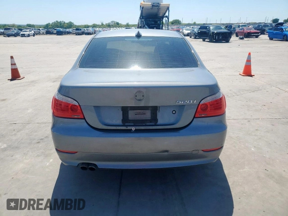 2010 BMW 5 Series 528i with VIN WBANU5C56AC460792, listed as a Copart auction lot 52634305 with Not Provided miles and Salvage Title. Bid and sale history available at carsss.com. Image 6.