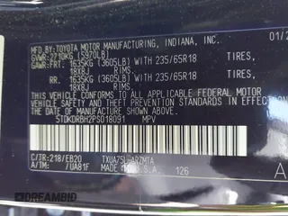 2023 Toyota Highlander L z VIN 5TDKDRBH2PS018091, wystawiony jako IAAI lot #42060302 z przebiegiem 26 267 mil mil oraz . Historia ofert i sprzedaży dostępna na DreamBid. Obrazek 9.