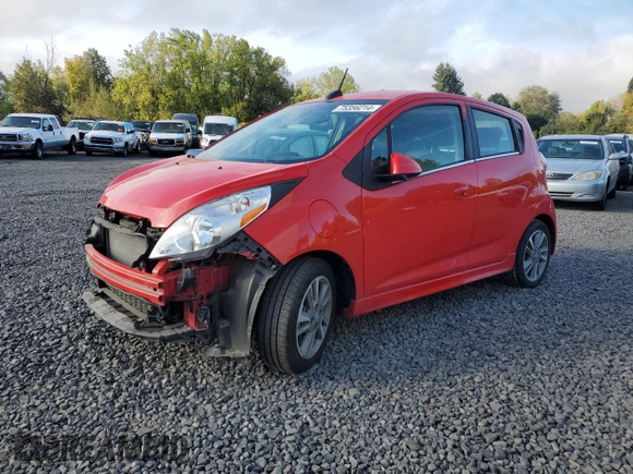 2015 Chevrolet Spark EV LT with VIN KL8CL6S01FC800990, listed as a Copart auction lot 75356214 with 30,886 mi miles and Salvage Title. Bid and sale history available at carsss.com. Image 1.