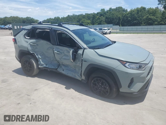 2020 Toyota RAV4 XLE with VIN 2T3W1RFV5LW058717, listed as a Copart auction lot 59592395 with 81,266 mi miles and Salvage title. Bid and sale history available at DreamBid. Image 4.