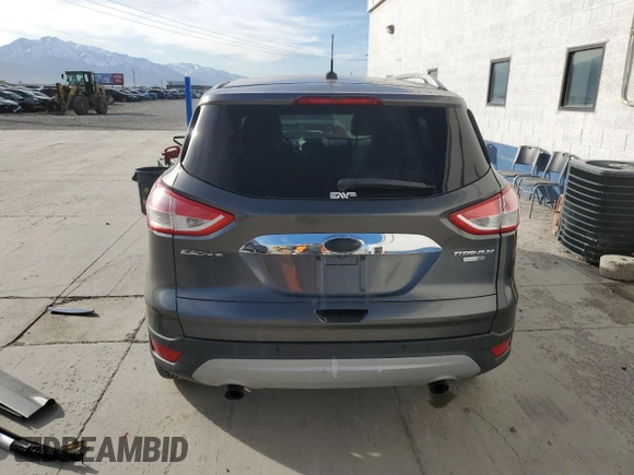 2015 Ford Escape Titanium with VIN 1FMCU9J93FUA28794, listed as a Copart auction lot 50655305 with 112,105 mi miles and Salvage title. Bid and sale history available at DreamBid. Image 6.