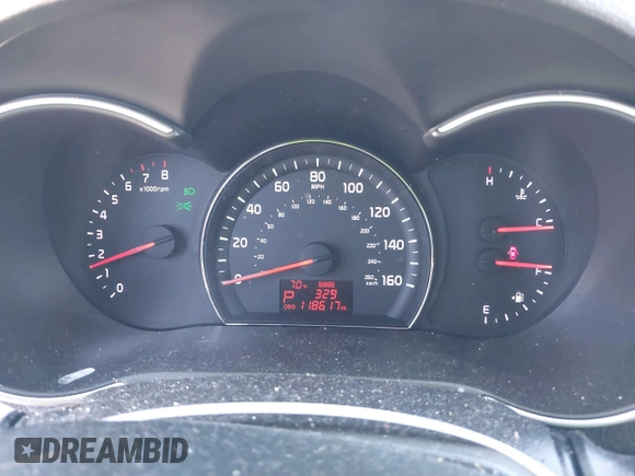 2014 Kia Sorento LX with VIN 5XYKTDA73EG471659, listed as a IAAI auction lot 41704991 with 118,617 mi miles. Bid and sale history available at carsss.com. Image 7.