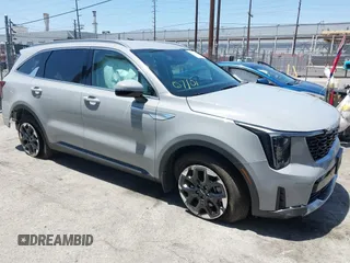 2024 Kia Sorento S with VIN 5XYRL4JC3RG297285, listed as a IAAI auction lot 42386944 with 11,290 mi miles and . Bid and sale history available at DreamBid. Image 1.