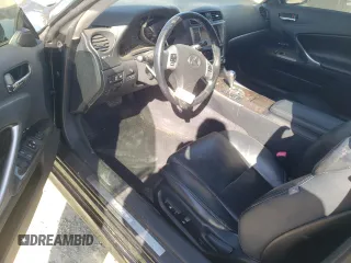 2011 Lexus IS 250 C with VIN JTHFF2C23B2515419, listed as a Copart auction lot 50800855 with 170,079 mi miles and Salvage title. Bid and sale history available at DreamBid. Image 8.