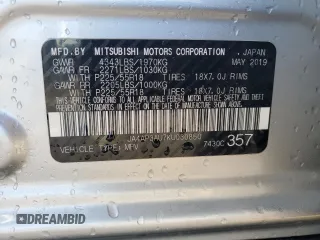 2019 Mitsubishi Outlander Sport ES 2.0 with VIN JA4AP3AU7KU030850, listed as a Copart auction lot 87223784 with 108,161 mi miles and Salvage Title. Bid and sale history available at carsss.com. Image 13.