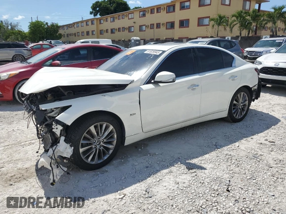 2019 Infiniti Q50 Luxe с VIN JN1EV7AP2KM518928, выставлен на аукционе Copart как лот 61826945 с пробегом 56 979 миль миль и Чистый • Clean title. История ставок и продаж доступна на DreamBid. Изображение 1.